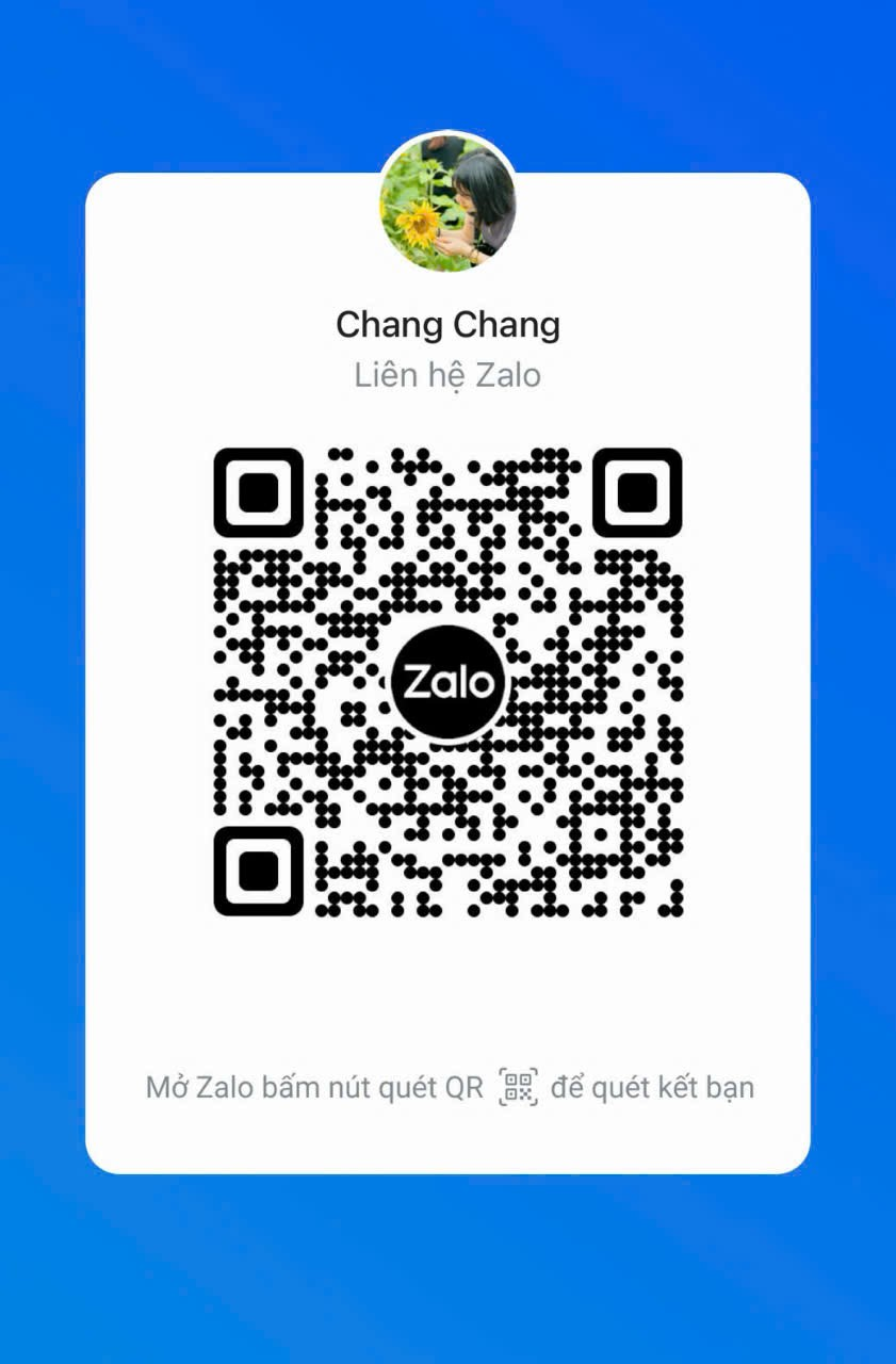 Mã QR Zalo cá nhân chính thức do Chang cung cấp